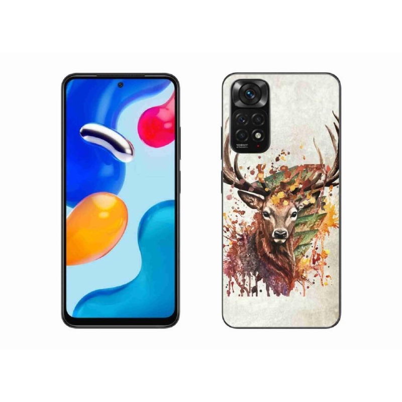Gél tok mmCase a Xiaomi Redmi Note 11 4G-hez - szarvas 1