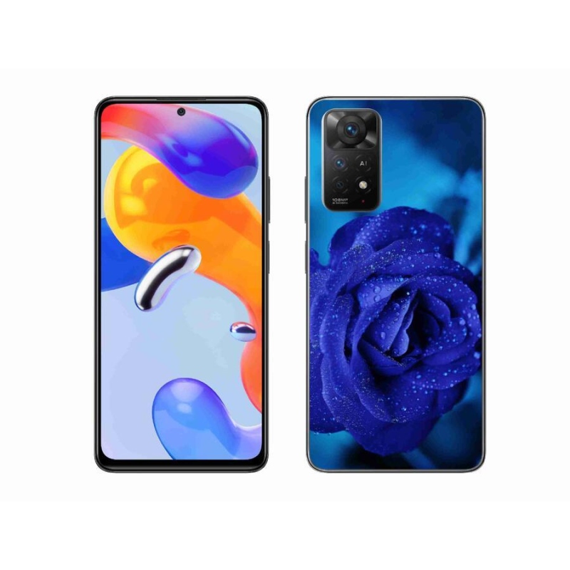 Gél tok mmCase a Xiaomi Redmi Note 11 Pro 4G/5G-hez - kék rózsa