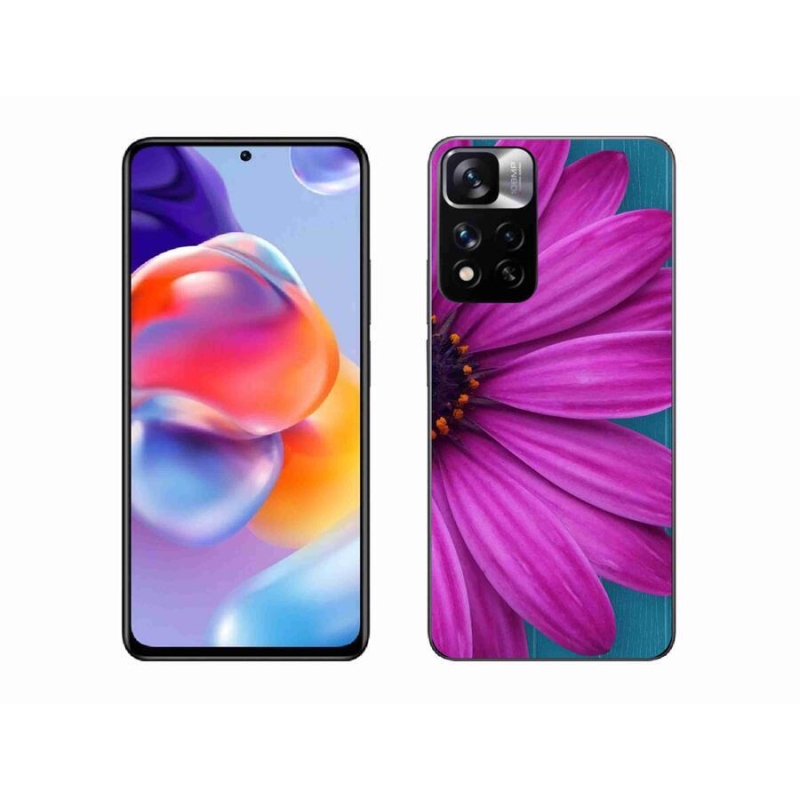 Gél tok mmCase a Xiaomi Redmi Note 11 Pro+ 5G-hez - lila margaréta
