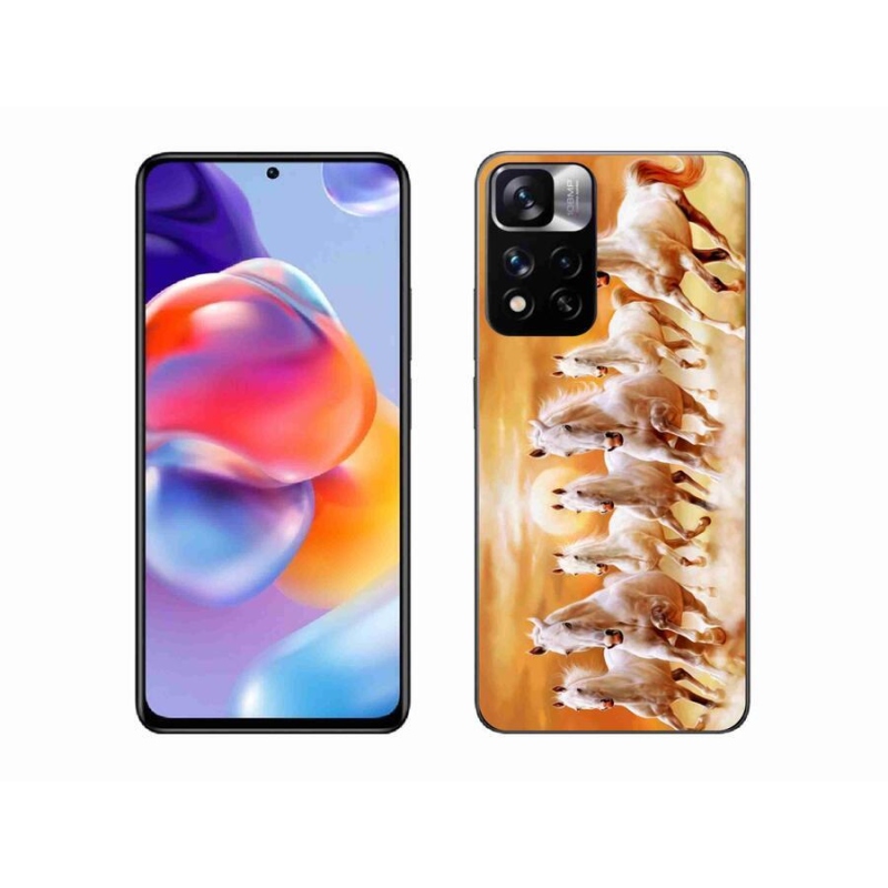 Gél tok mmCase a Xiaomi Redmi Note 11 Pro+ 5G számára - lovak 2