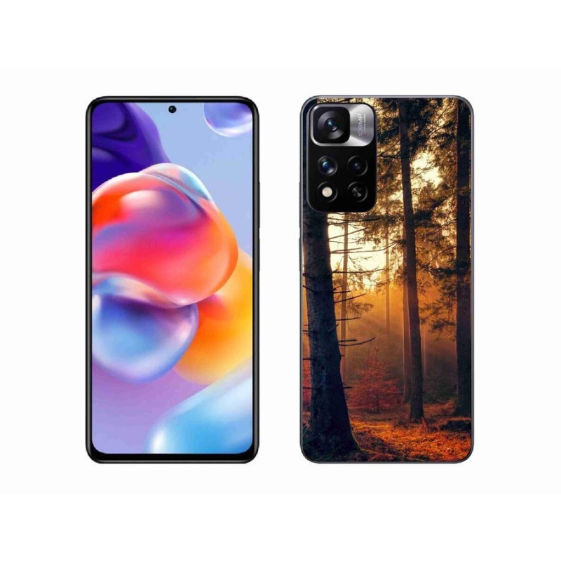 Gél tok mmCase a Xiaomi Redmi Note 11 Pro+ 5G számára - erdő