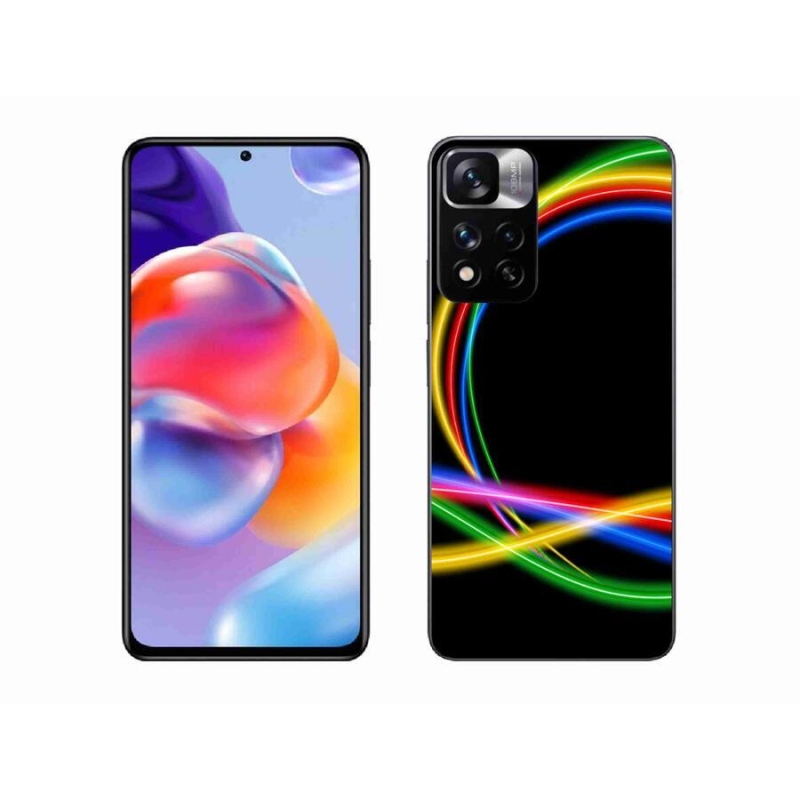 Gél tok mmCase a Xiaomi Redmi Note 11 Pro+ 5G számára - neon körök
