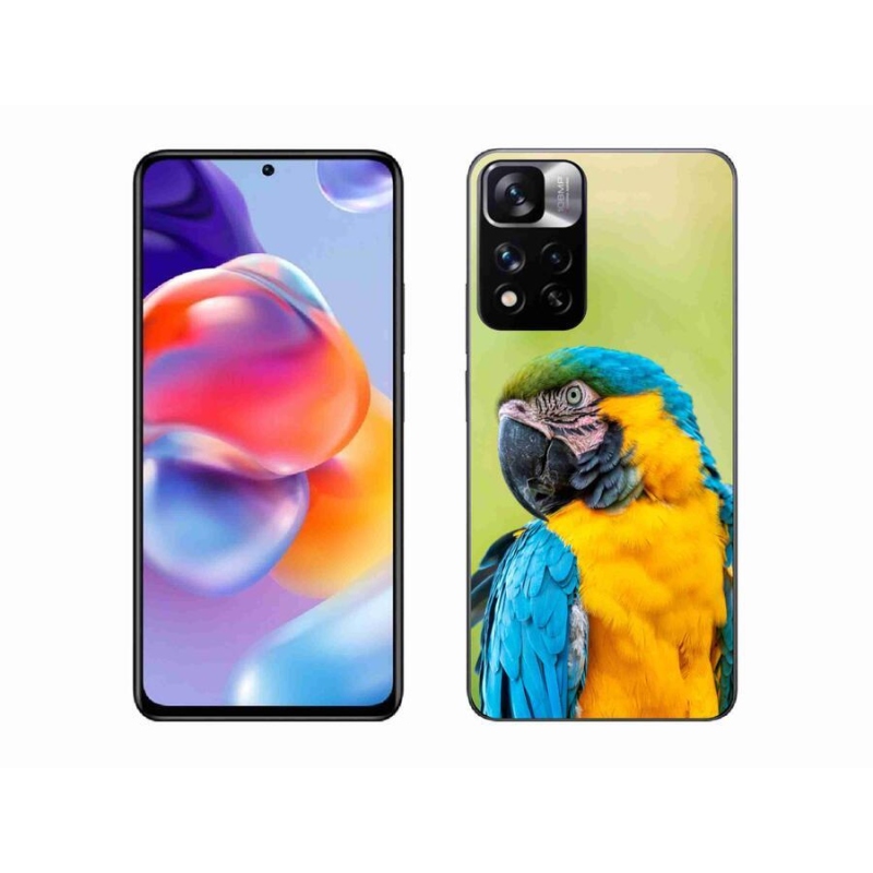 Gél tok mmCase a Xiaomi Redmi Note 11 Pro+ 5G számára - papagáj ara 2