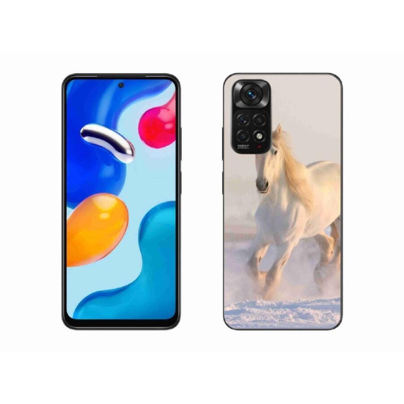 Gél tok mmCase a Xiaomi Redmi Note 11S 4G számára - ló a hóban