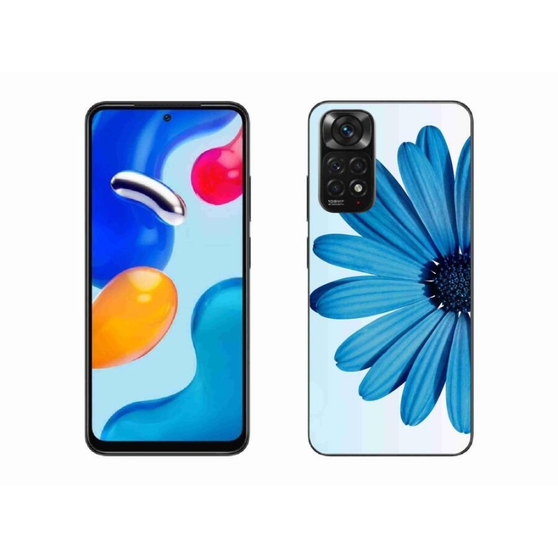 Gél tok mmCase a Xiaomi Redmi Note 11S 4G-hez - kék százszorszép