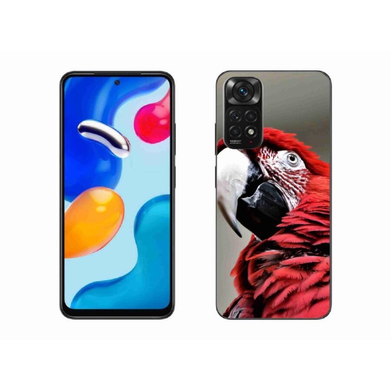 Gél tok mmCase a Xiaomi Redmi Note 11S 4G-hez - papagáj ara piros
