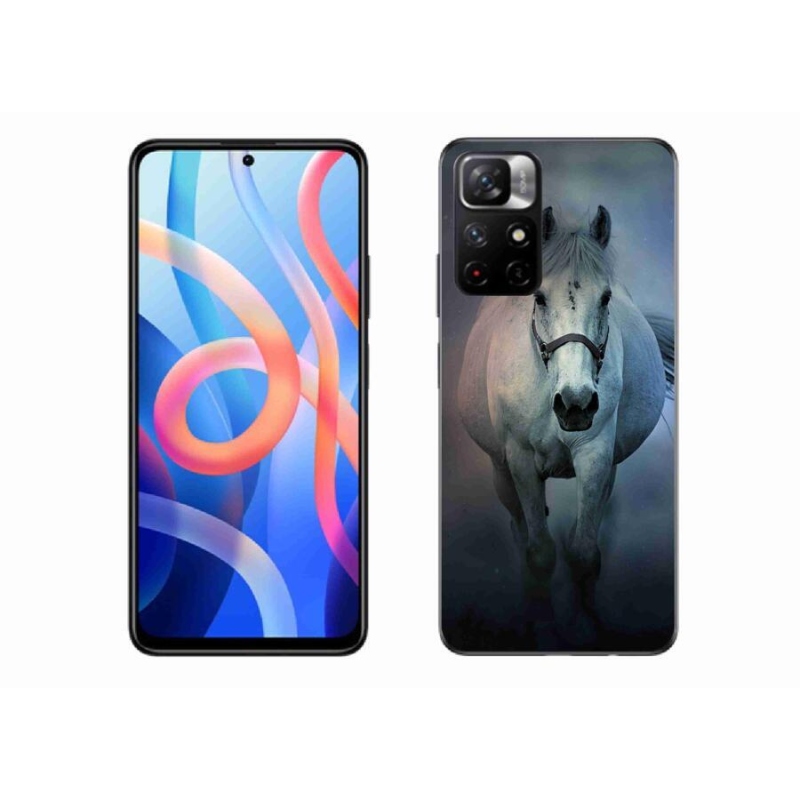 Gél tok mmCase a Xiaomi Redmi Note 11S 5G-hez - futó fehér ló