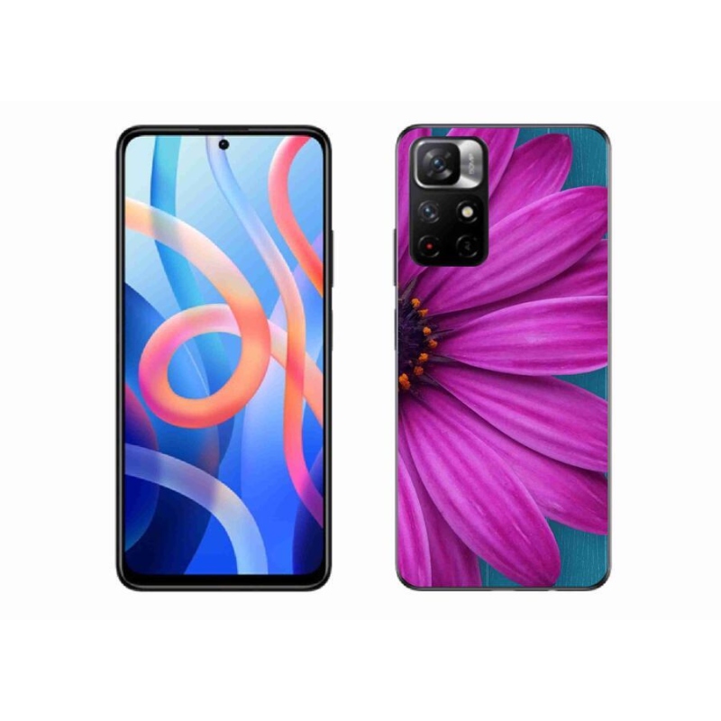 Gél tok mmCase a Xiaomi Redmi Note 11S 5G-hez - lila margaréta