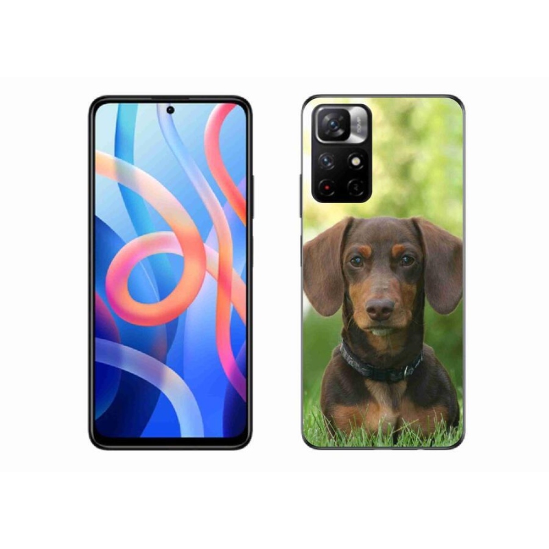 Gél tok mmCase a Xiaomi Redmi Note 11S 5G-hez - barna tacskó