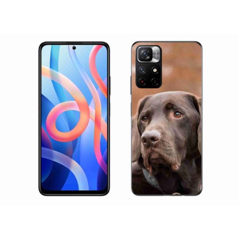 Gél tok mmCase a Xiaomi Redmi Note 11S 5G-hez - barna labrador