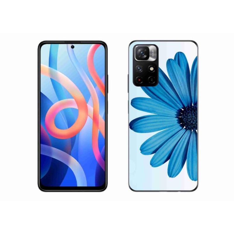 Gél tok mmCase a Xiaomi Redmi Note 11S 5G-hez - kék százszorszép