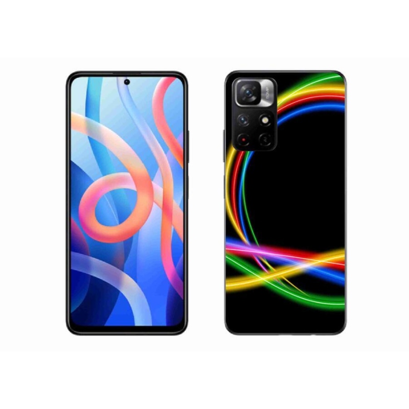 Gél tok mmCase a Xiaomi Redmi Note 11S 5G számára - neon körök