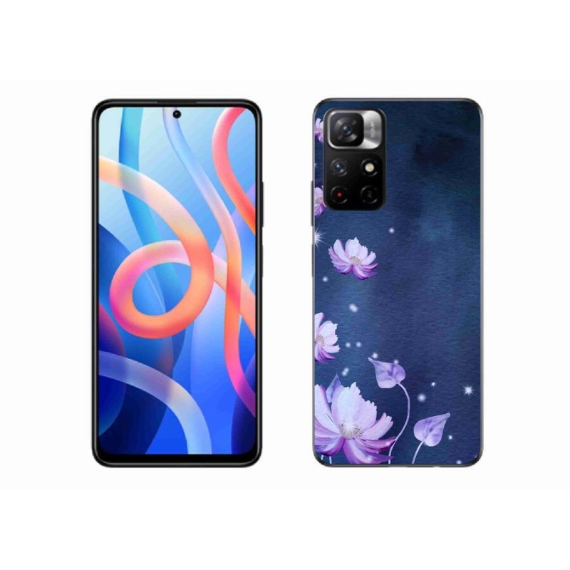 Gél tok mmCase a Xiaomi Redmi Note 11S 5G-hez - virághullás