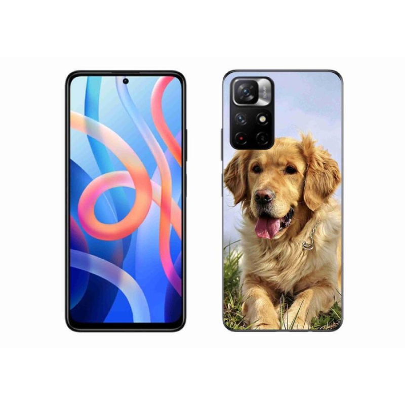 Gél tok mmCase a Xiaomi Redmi Note 11S 5G számára - arany retriever