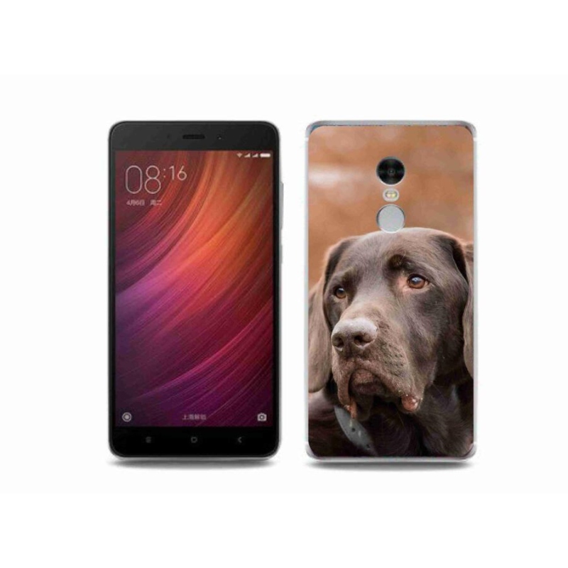 Gél tok mmCase a Xiaomi Redmi Note 4 készülékhez - barna labrador