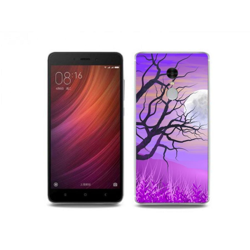 Gél tok mmCase a Xiaomi Redmi Note 4 számára - rajzfilmes kidőlt fa