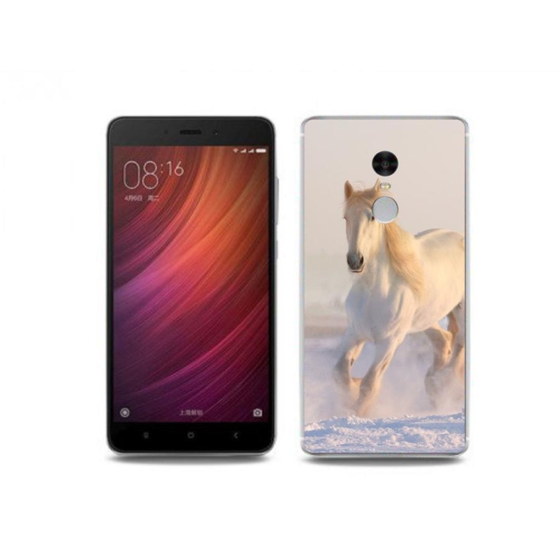 Gél tok mmCase a Xiaomi Redmi Note 4 számára - ló a hóban