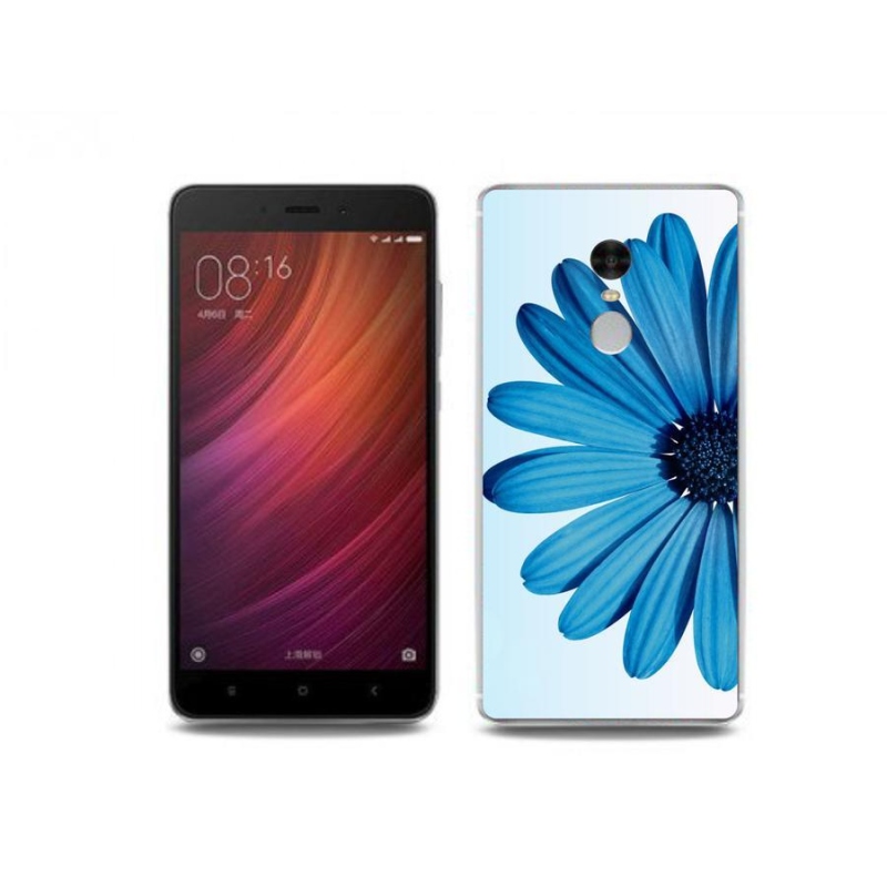 Gél tok mmCase a Xiaomi Redmi Note 4 készülékhez - kék százszorszép