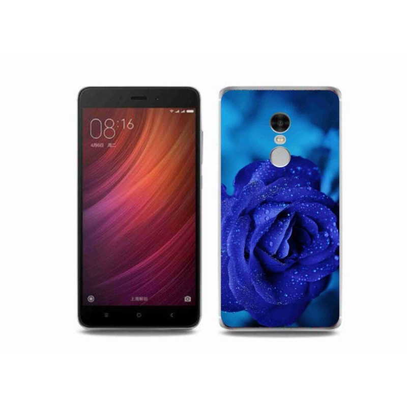 Gél tok mmCase a Xiaomi Redmi Note 4 készülékhez - kék rózsa