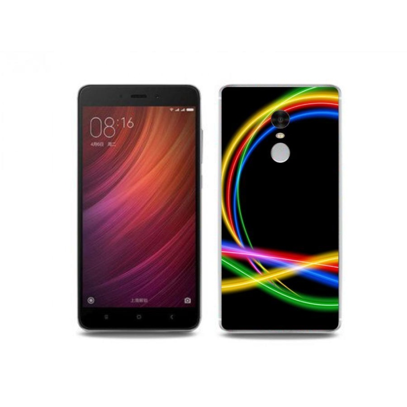Gél tok mmCase a Xiaomi Redmi Note 4 készülékhez - neon körök