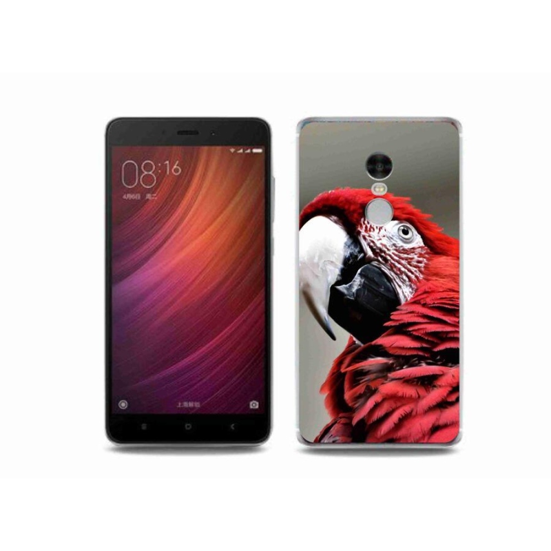 Gél tok mmCase a Xiaomi Redmi Note 4 készülékhez - papagáj ara piros