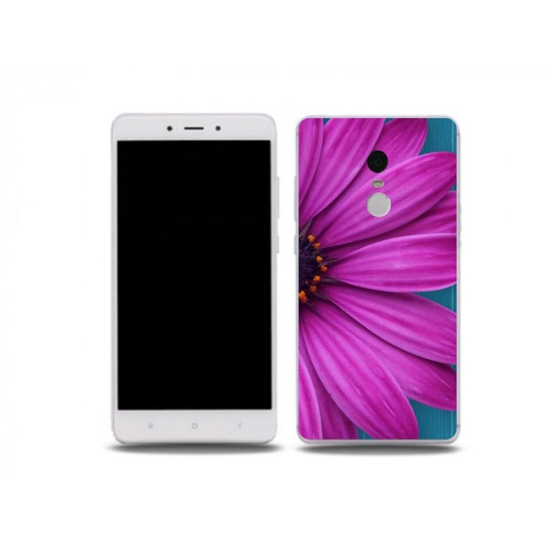 Gél tok mmCase a Xiaomi Redmi Note 4X-hez - lila százszorszép