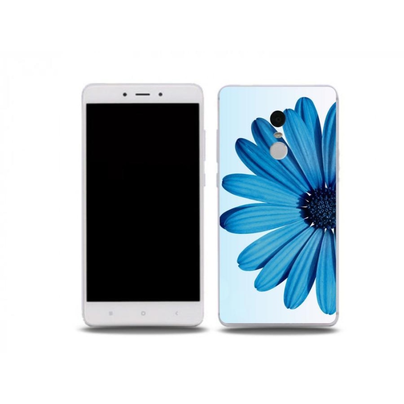 Gél tok mmCase a Xiaomi Redmi Note 4X-hez - kék százszorszép
