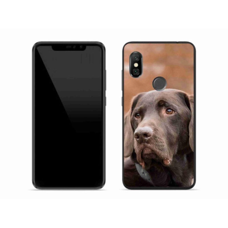 Gél tok mmCase a Xiaomi Redmi Note 6 Pro készülékhez - barna labrador