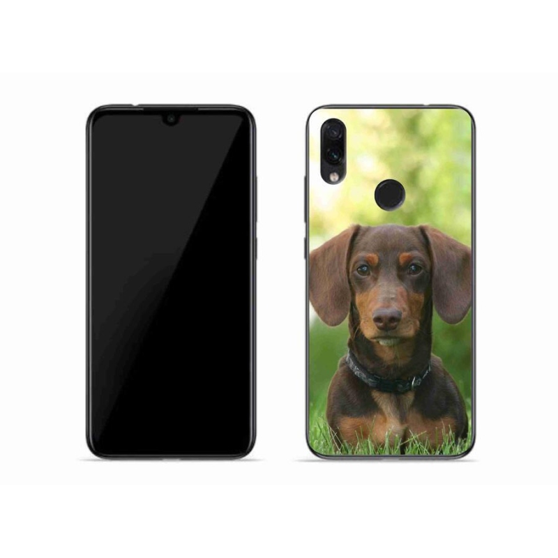 Gél tok mmCase a Xiaomi Redmi Note 7 készülékhez - barna tacskó