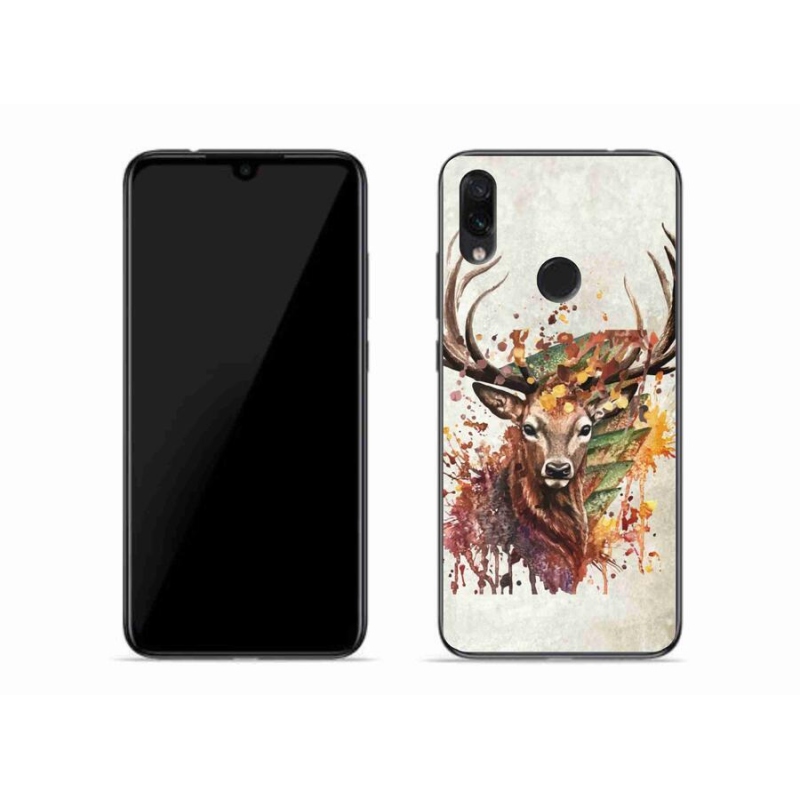 Gél tok mmCase a Xiaomi Redmi Note 7-hez - szarvas 1
