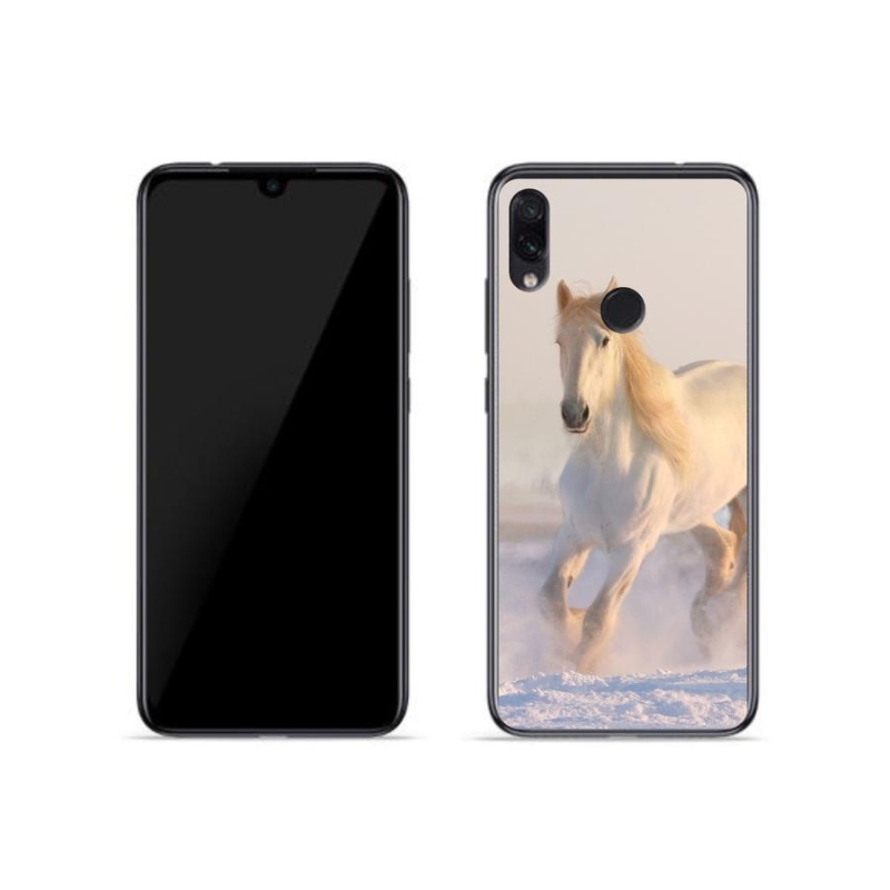 Gél tok mmCase a Xiaomi Redmi Note 7-hez - ló a hóban