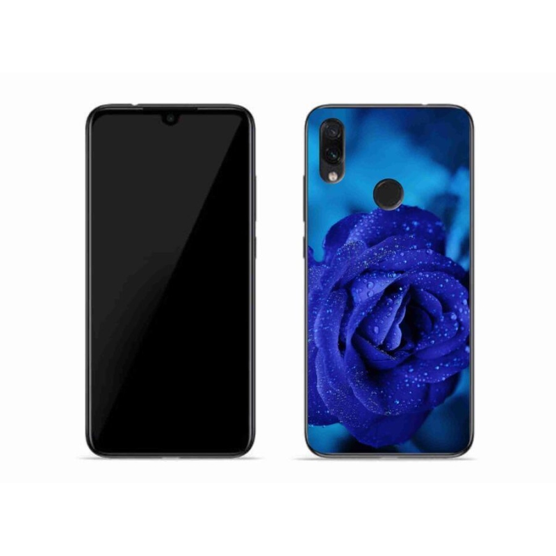 Gél tok mmCase a Xiaomi Redmi Note 7-hez - kék rózsa