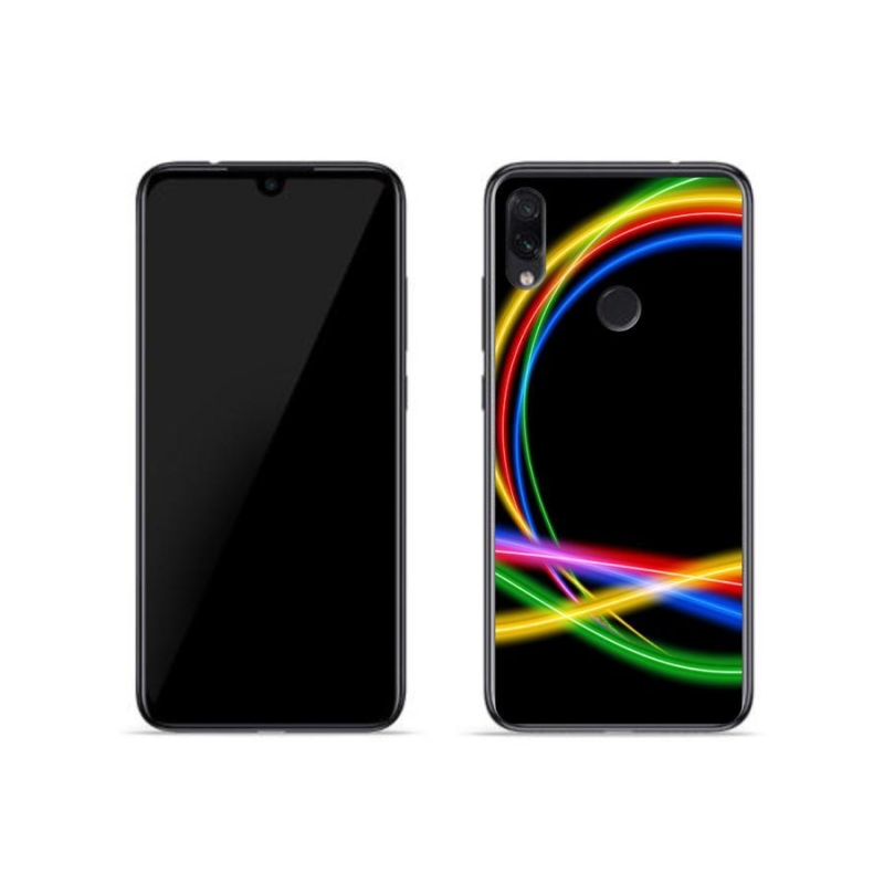Gél tok mmCase a Xiaomi Redmi Note 7-hez - neon körök