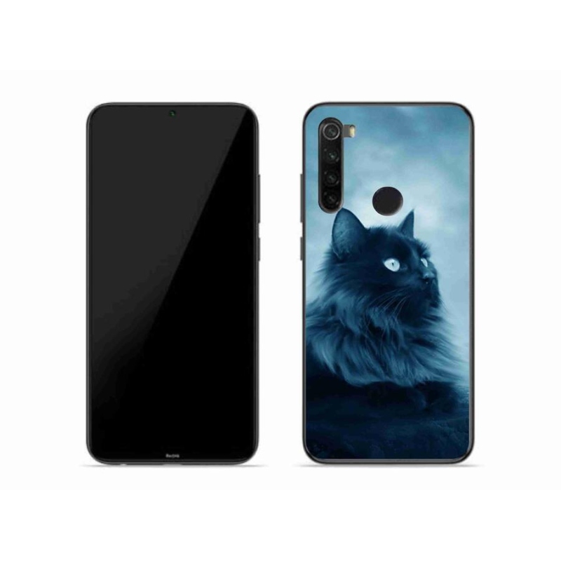 Gél tok mmCase a Xiaomi Redmi Note 8-hoz - fekete macska 1
