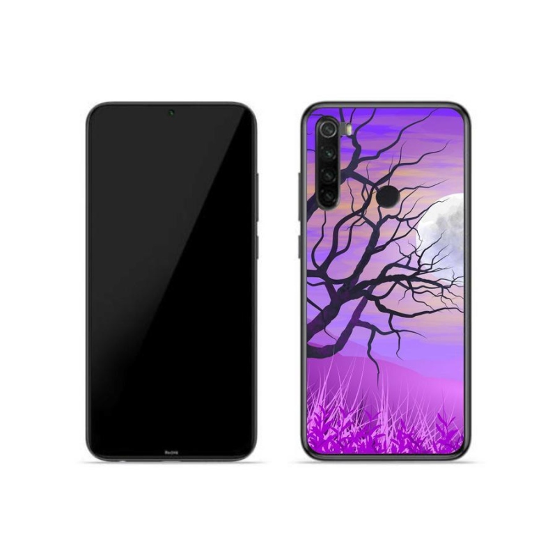 Gél tok mmCase a Xiaomi Redmi Note 8-hoz - rajzfilmes kidőlt fa