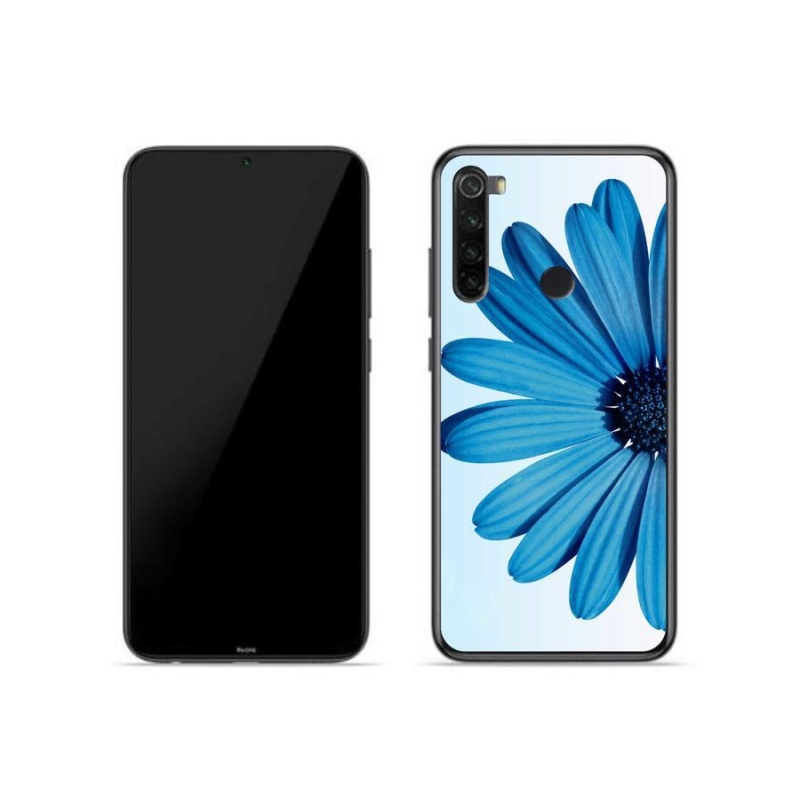 Gél tok mmCase a Xiaomi Redmi Note 8-hoz - kék százszorszép