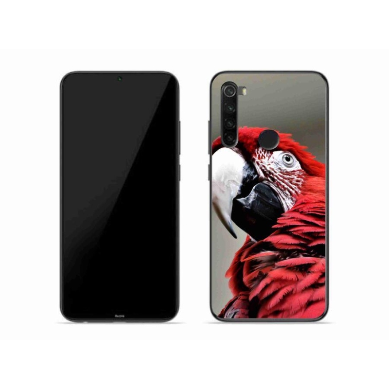 Gél tok mmCase a Xiaomi Redmi Note 8-hoz - papagáj ara piros
