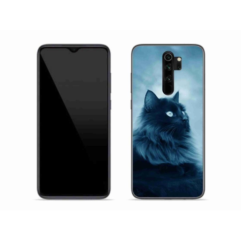 Gél tok mmCase a Xiaomi Redmi Note 8 Pro-hoz - fekete macska 1