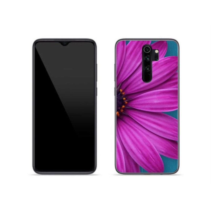 Gél tok mmCase a Xiaomi Redmi Note 8 Pro készülékhez - lila margaréta