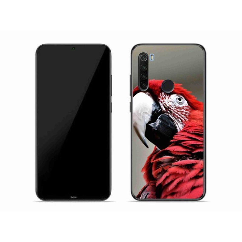 Gél tok mmCase a Xiaomi Redmi Note 8T-hez - papagáj ara piros