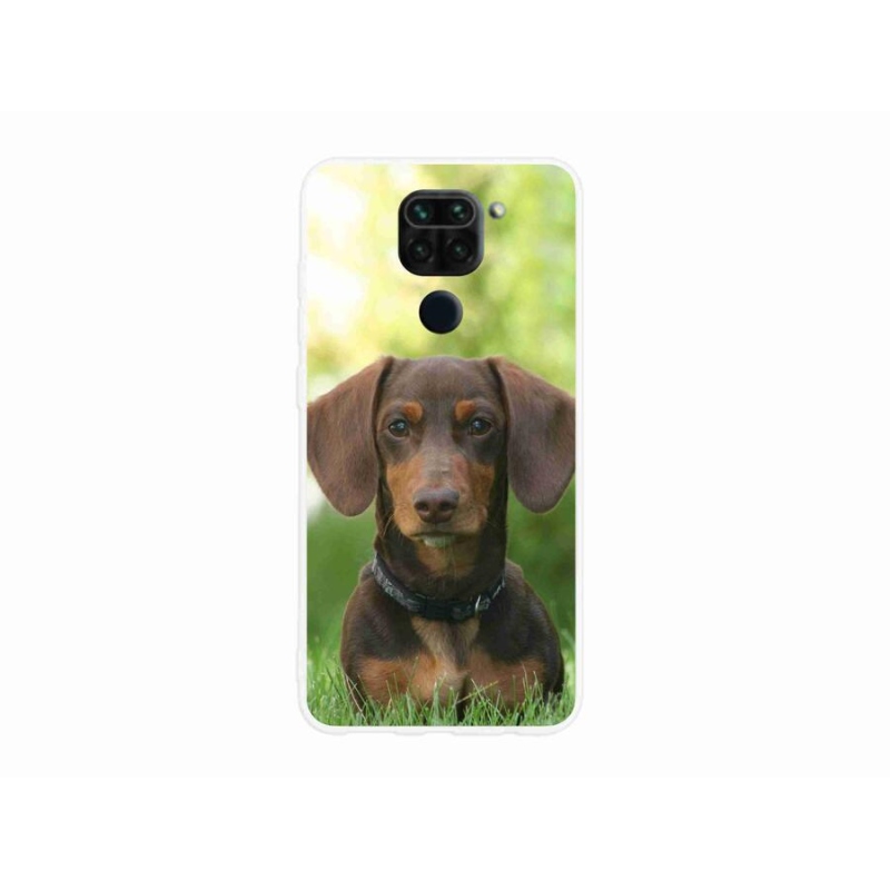 Gél tok mmCase a Xiaomi Redmi Note 9-hez - barna tacskó