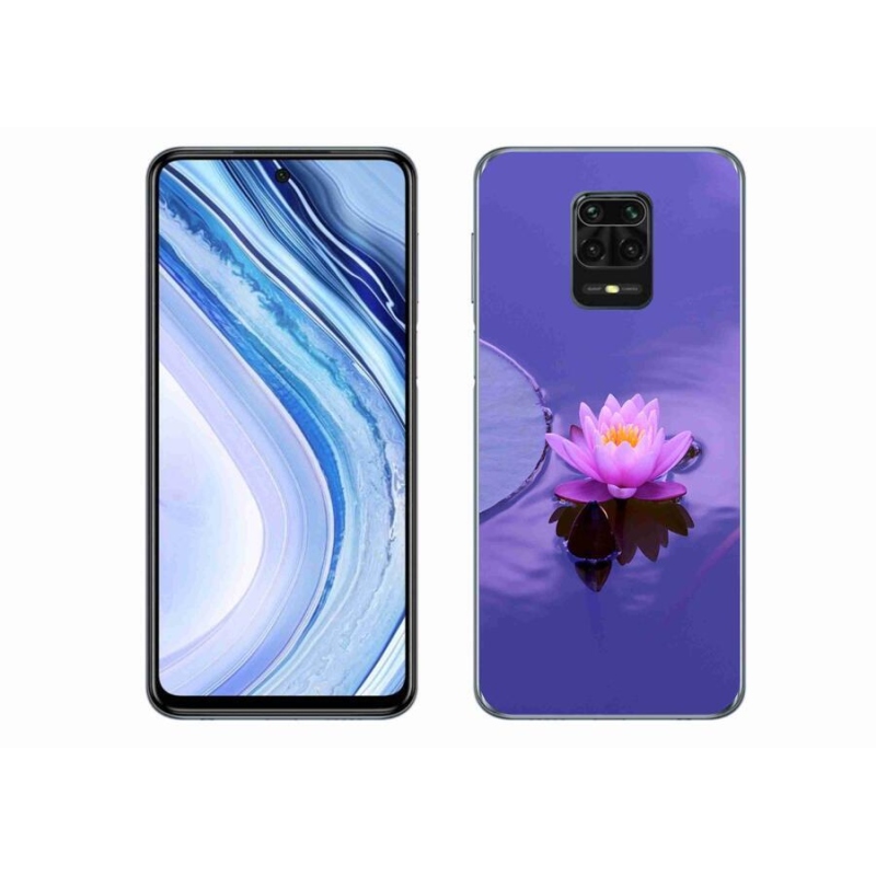 Gél tok mmCase a Xiaomi Redmi Note 9 Pro számára - virág a felületen