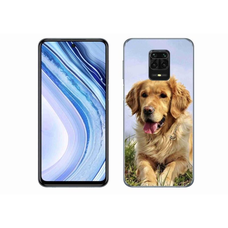 Gél tok mmCase a Xiaomi Redmi Note 9 Pro készülékhez - arany retriever