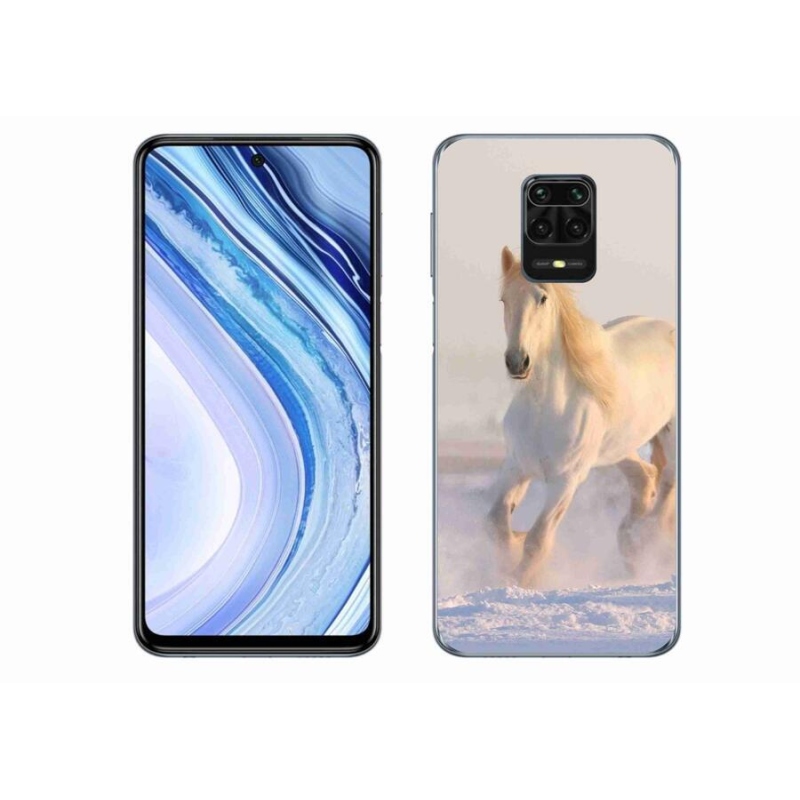 Gél tok mmCase a Xiaomi Redmi Note 9S számára - ló a hóban