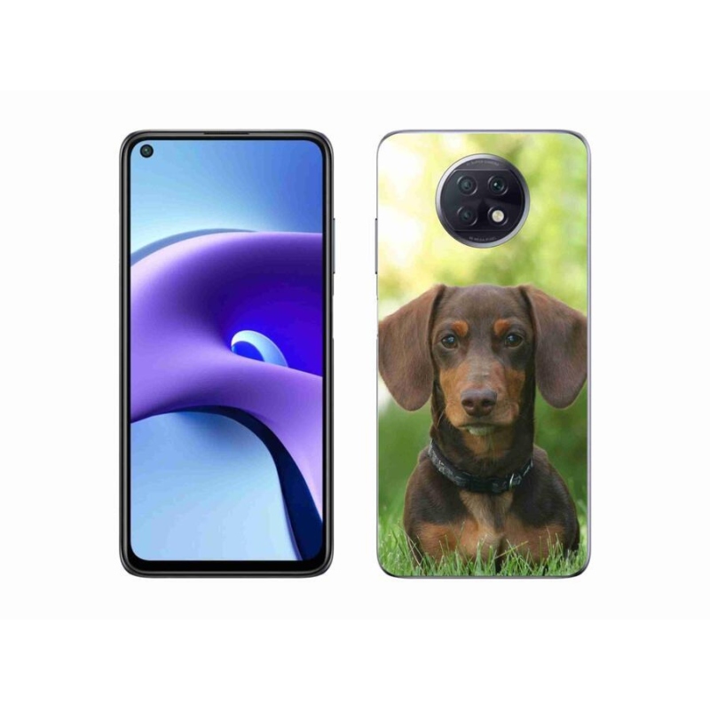 Gél tok mmCase a Xiaomi Redmi Note 9T 5G-hez - barna tacskó