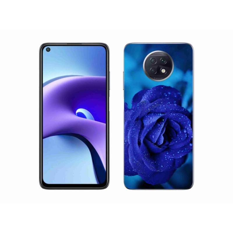Gél tok mmCase a Xiaomi Redmi Note 9T 5G-hez - kék rózsa