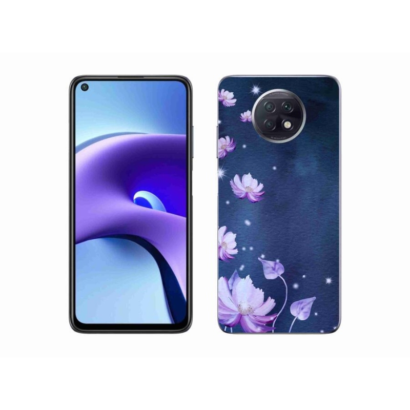 Gél tok mmCase a Xiaomi Redmi Note 9T 5G-hez - virághullás