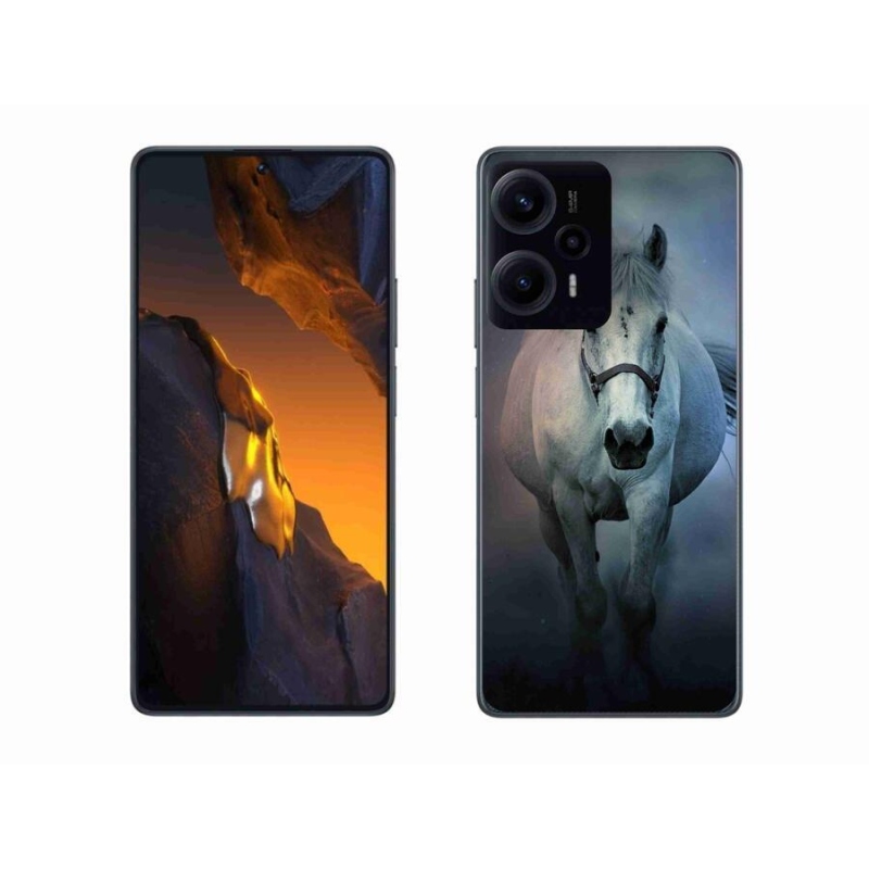 Gél tok mmCase a Xiaomi Poco F5 számára - futó fehér ló