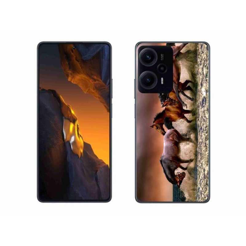Gél tok mmCase a Xiaomi Poco F5 készülékhez - lovak 1