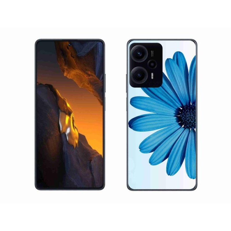 Gél tok mmCase a Xiaomi Poco F5 készülékhez - kék százszorszép